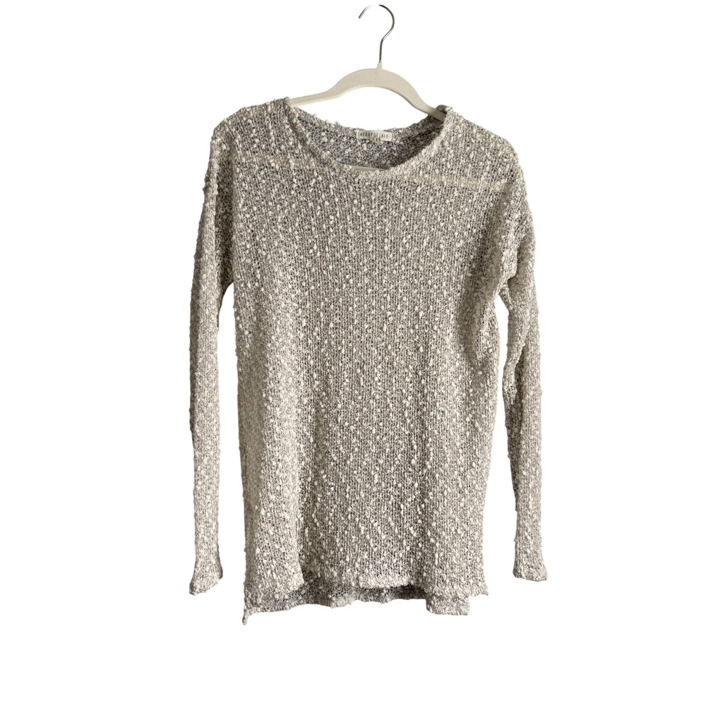 Aéropostale Women's Knit Sweater XS‎ Silver Sparkle Long Sleeve